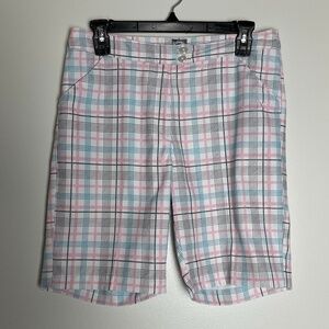 Callaway Plaid Golf Shorts Women Size 6